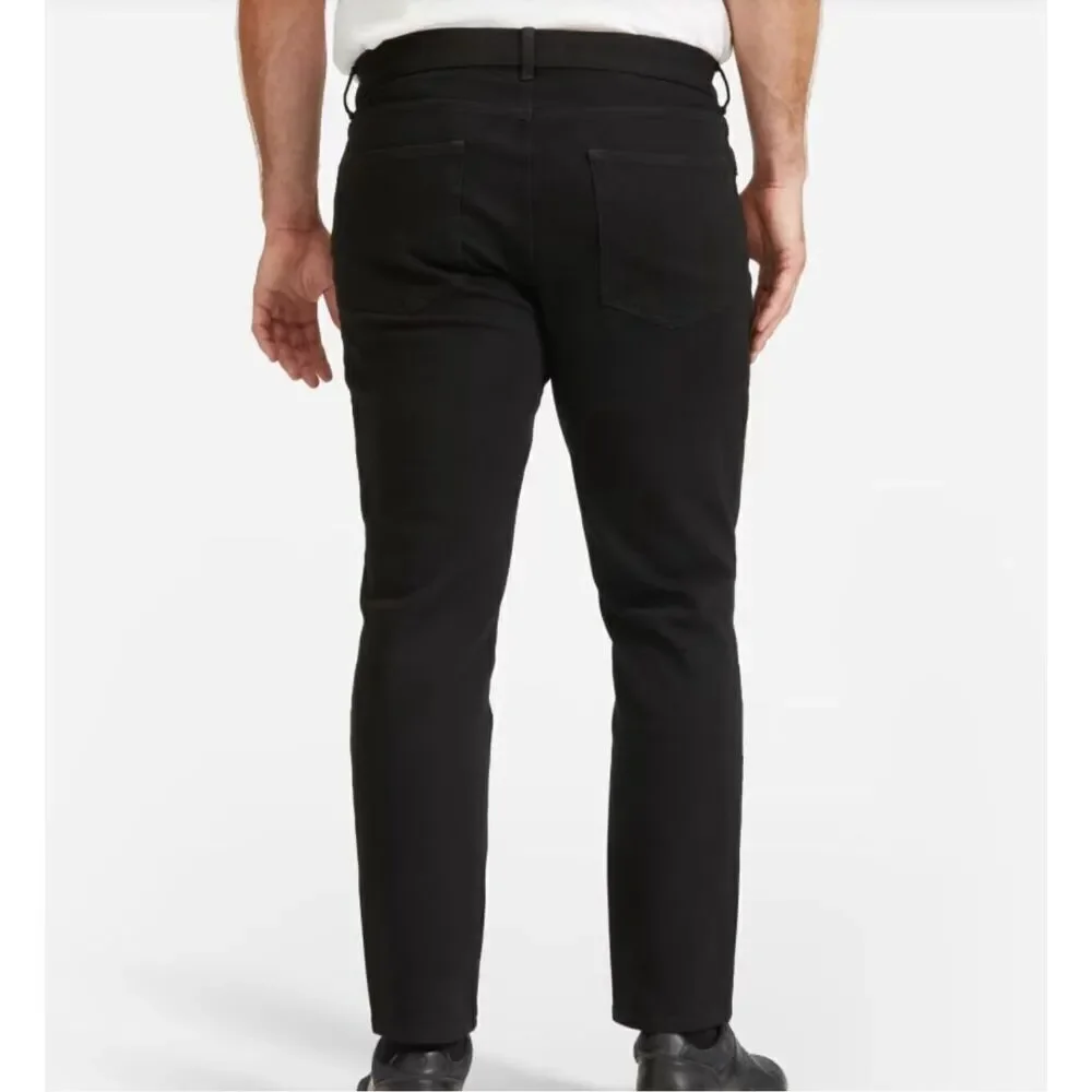 NWT Everlane Black The Relaxed 4-Way Stretch Organic Jean Uniform Size 32x32